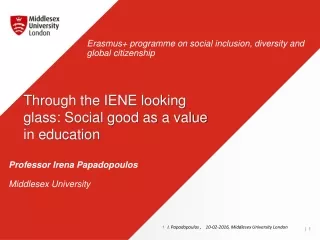 Erasmus+ programme on social inclusion, diversity and global citizenship