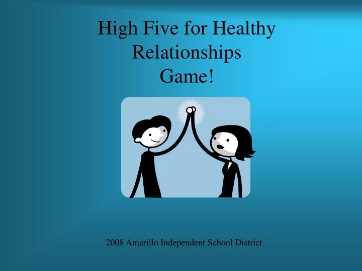 high five for healthy relationships game