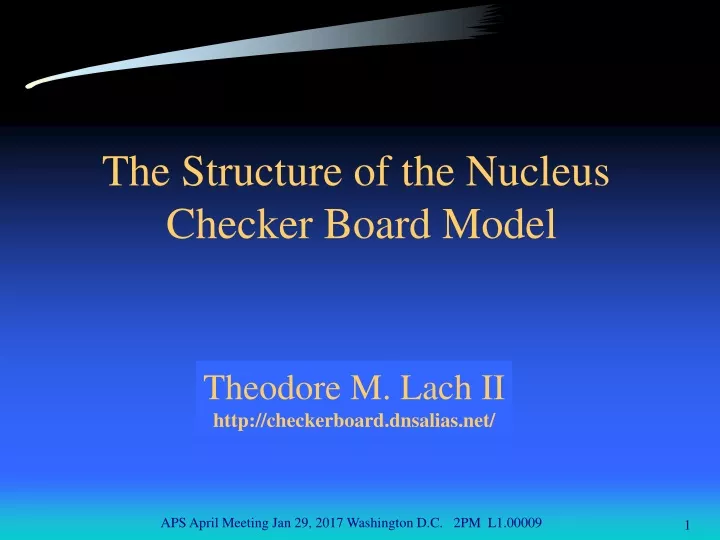 the structure of the nucleus checker board model