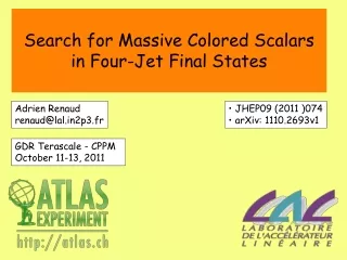 Search for Massive Colored Scalars in Four-Jet Final States