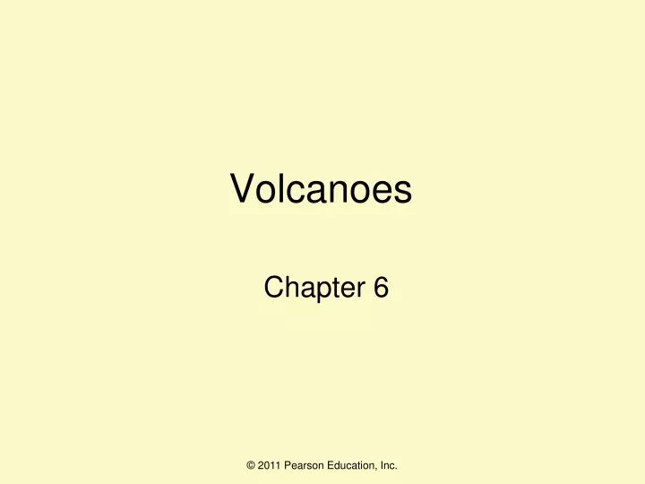 volcanoes chapter 6