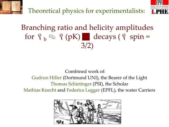 theoretical physics for experimentalists