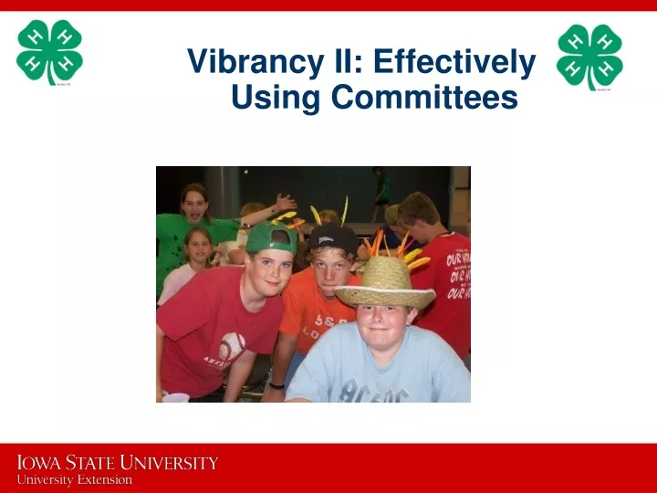 vibrancy ii effectively using committees