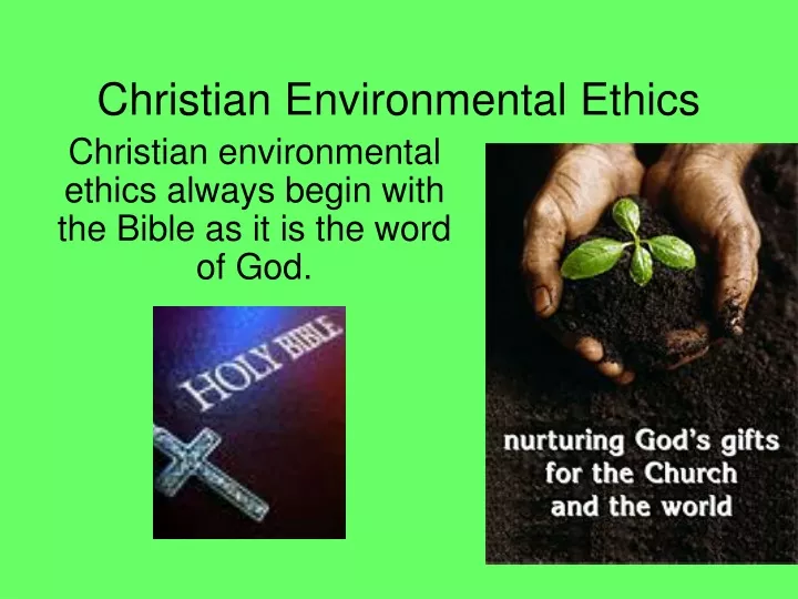 christian environmental ethics