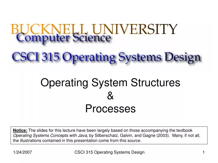 operating system structures processes