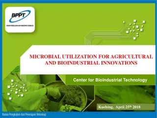 MICROB IAL UTILIZATION  FOR AGRICULTURAL AND BIOINDUSTRIAL INNOVATIONS