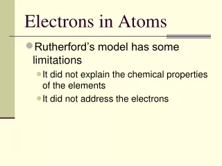 Electrons in Atoms