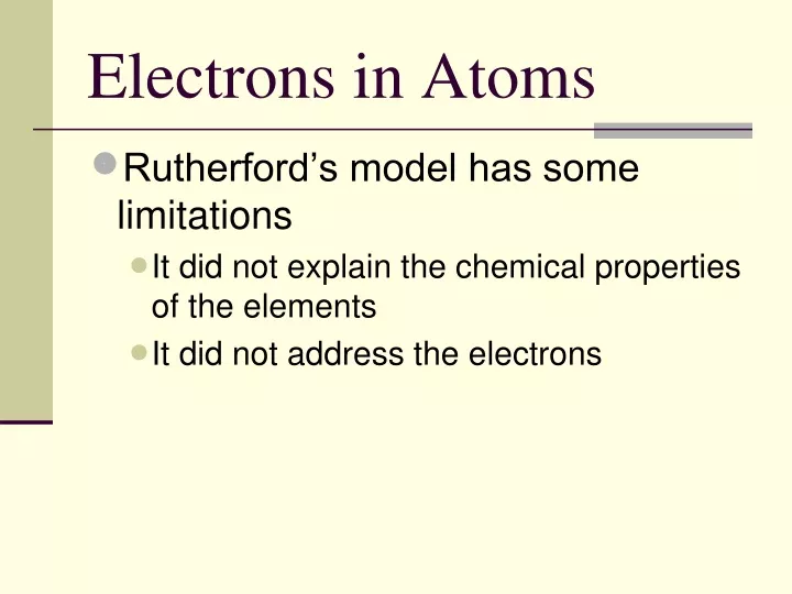 electrons in atoms