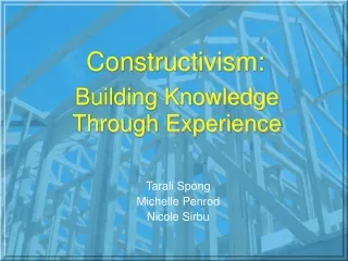 Building Knowledge Through Experience