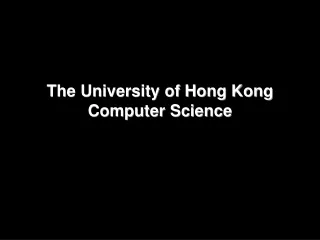 The University of Hong Kong Computer Science