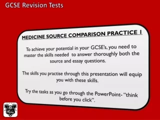 GCSE Revision Tests