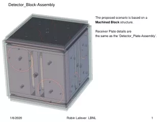 The proposed scenario is based on a  Machined Block  structure.  Receiver Plate details are