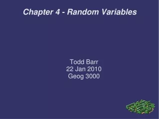 Chapter 4 - Random Variables