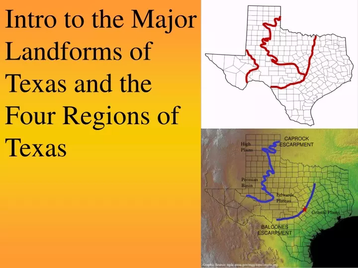 intro to the major landforms of texas