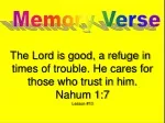 Memory Verse - slide 1