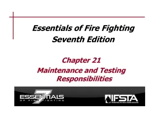 Essentials of Fire Fighting Seventh Edition