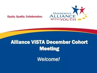 Alliance VISTA December Cohort Meeting