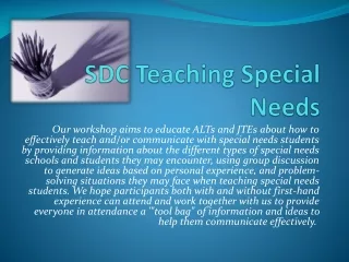 SDC Teaching Special Needs