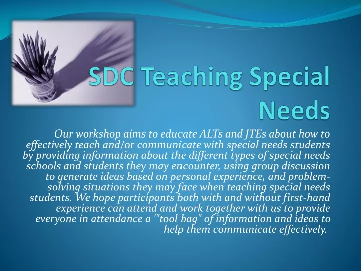 sdc teaching special needs