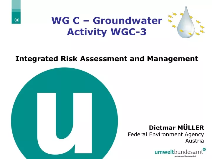 wg c groundwater activity wgc 3 integrated risk