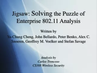 Jigsaw:  Solving  the Puzzle of Enterprise 802.11 Analysis