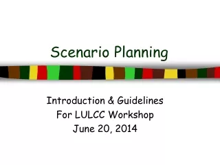 Scenario Planning