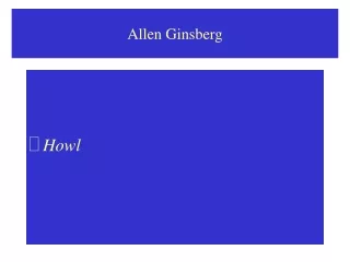 Allen Ginsberg