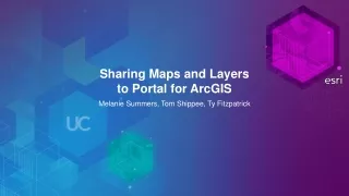 Sharing Maps and Layers  to Portal for ArcGIS