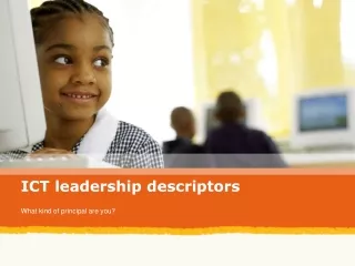 ICT leadership descriptors