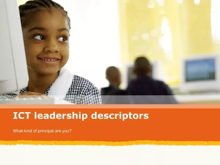 ict leadership descriptors