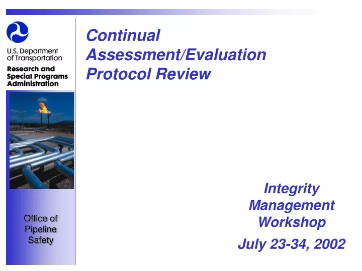 continual assessment evaluation protocol review