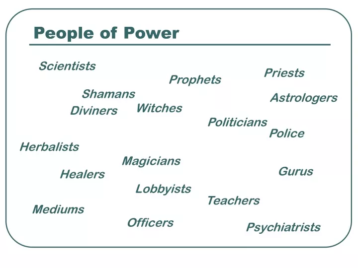people of power