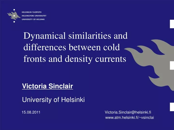 victoria sinclair university of helsinki