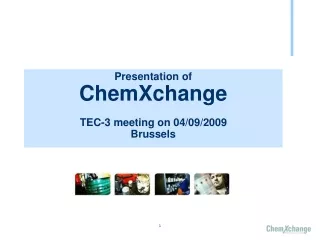 Presentation of  ChemXchange TEC-3 meeting on 04/09/2009 Brussels