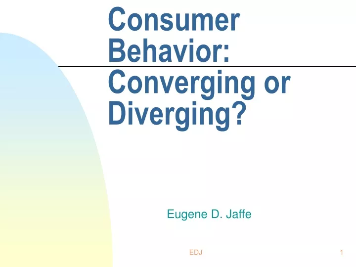 consumer behavior converging or diverging