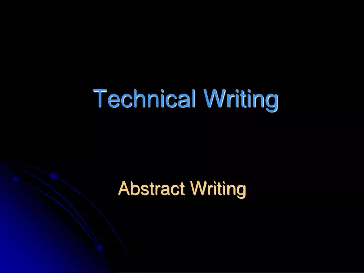 technical writing