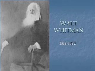 WALT WHITMAN