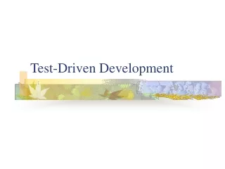 Test-Driven Development