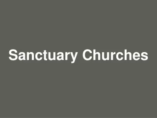 Sanctuary Churches