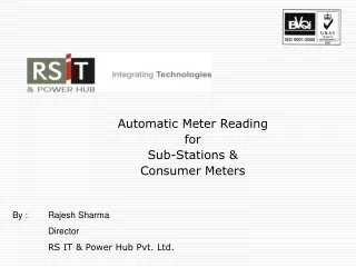 Automatic Meter Reading  for Sub-Stations &amp; Consumer Meters