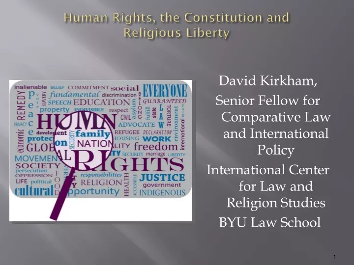 human rights the constitution and religious liberty