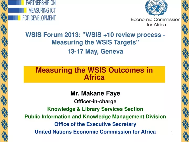 wsis forum 2013 wsis 10 review process measuring