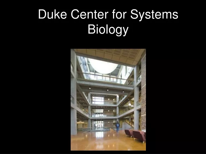 duke center for systems biology