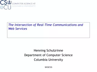 The Intersection of Real-Time Communications and Web Services