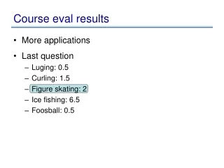 Course eval results