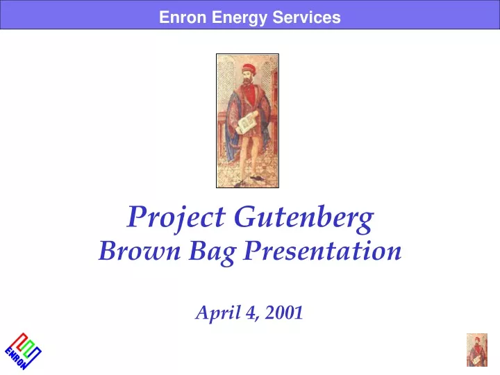 brown bag presentation april 4 2001