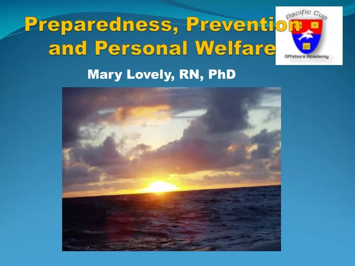 preparedness prevention and personal welfare