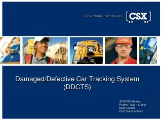 Damaged/Defective Car Tracking System (DDCTS)