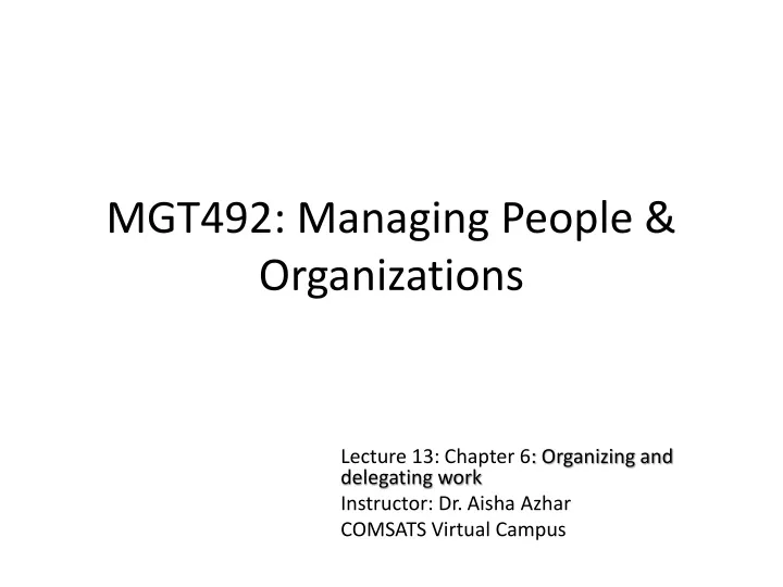 mgt492 managing people organizations