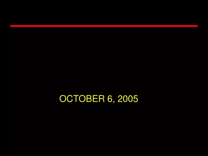 october 6 2005